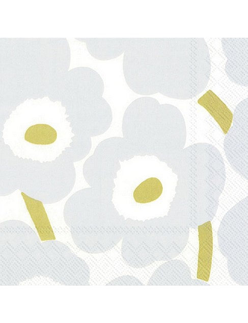 Marimekko White Silver Lunch Napkins 20pk