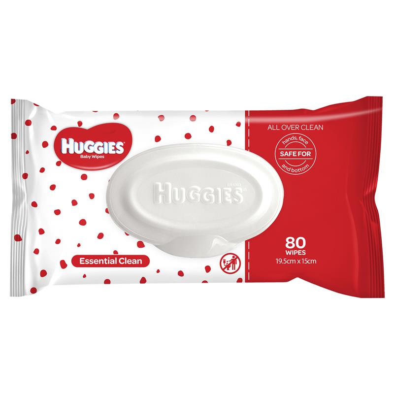 Huggies Essentials Baby Wipes 80pk