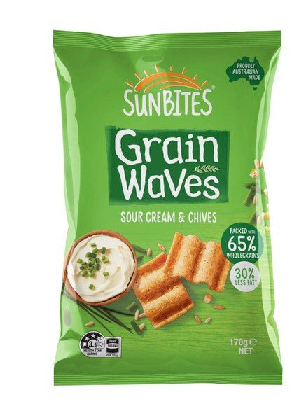 Grain Waves Sour Cream & Chives 170g