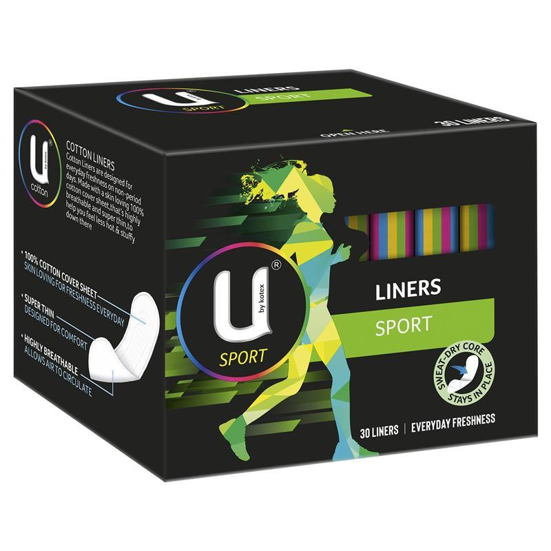 U By Kotex Liners Sport 30pk
