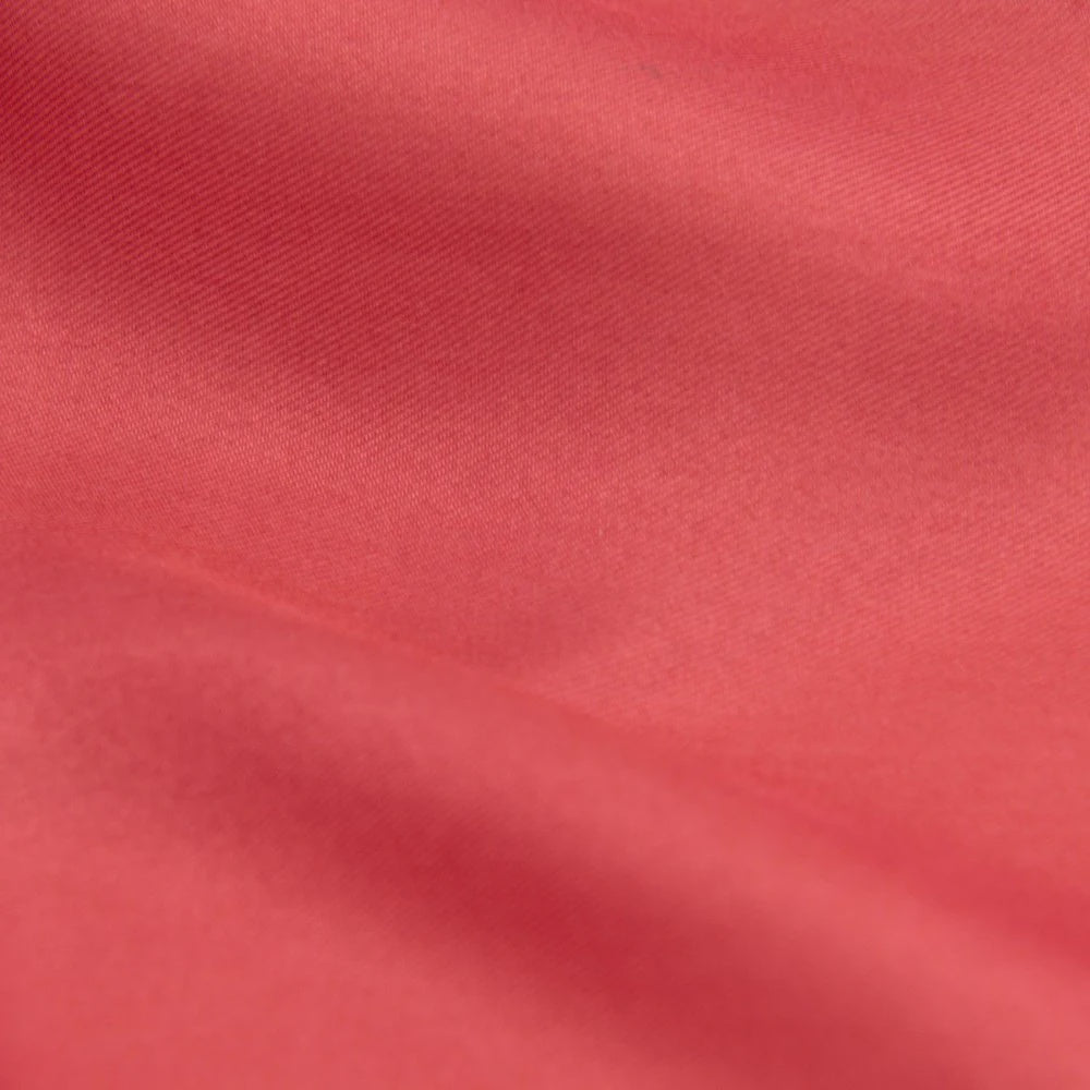 Coral 90 cm Twill Silk Scarf