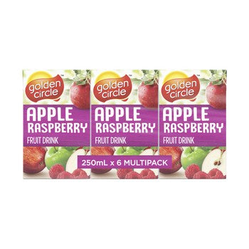 Golden Circle Apple Raspberry Poppers 250ml 6pk