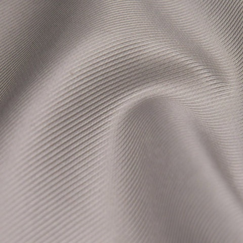 Silver 50cm Ribbed Silk Scarf
