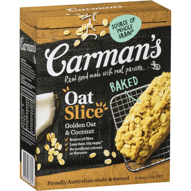 Carman's Oat & Coconut Slice 5 pk