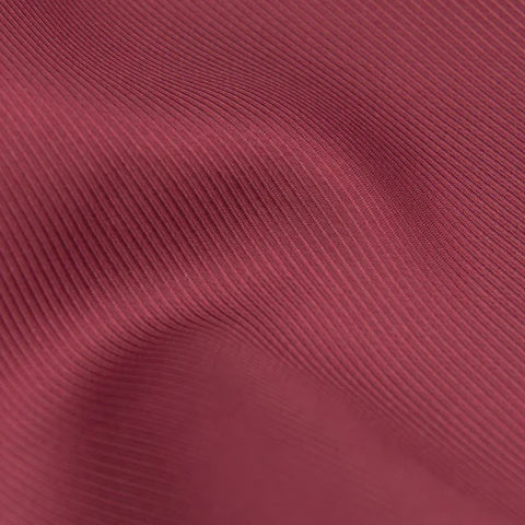 Wine 90cm Ribbed Silk Scarf