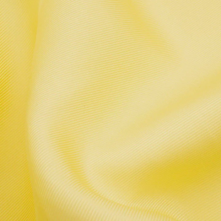 Yellow Iris 90cm Ribbed Silk Scarf