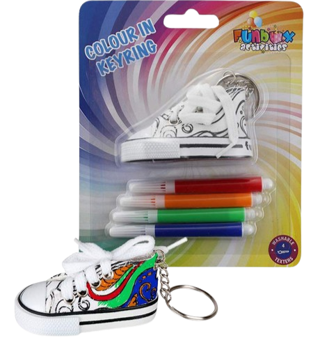 Colour In Keyring Sneaker