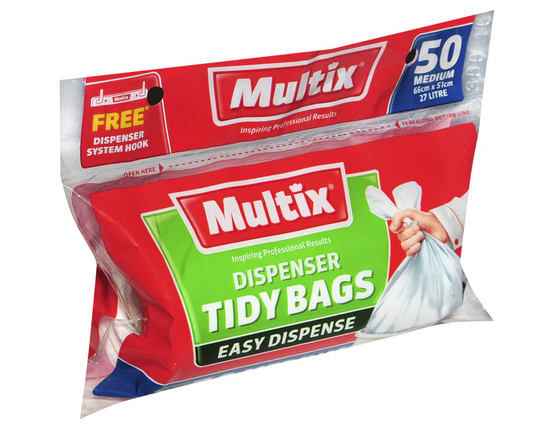 Multix Dispenser Tidy Bags Medium 50pk