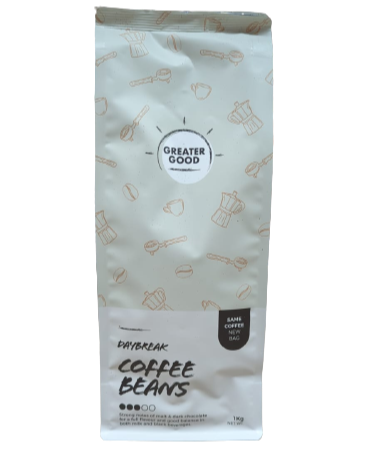 Greater Good Coffee Beans Daybreak Premium Blend Medium Roast 1kg