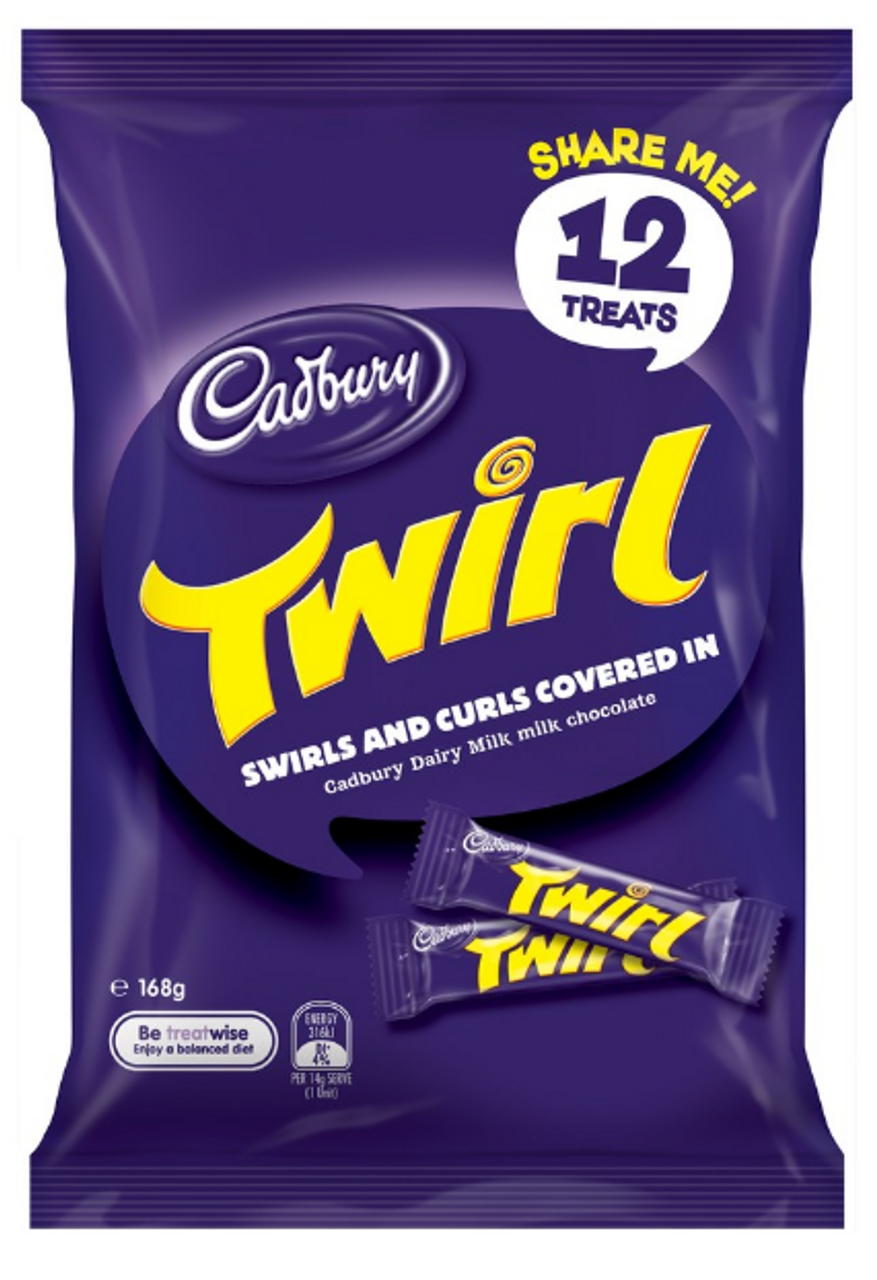 Cadbury Share Pack Chocolate Twirl 12pk 168g