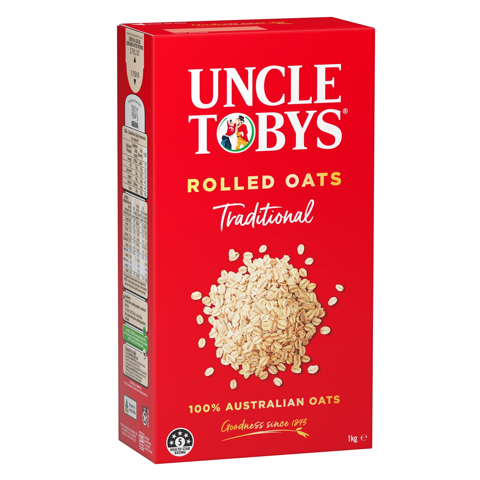 Uncle Tobys Rolled Oats 1kg