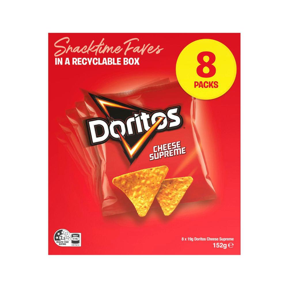 Doritos Cheese Supreme 8pk 152g