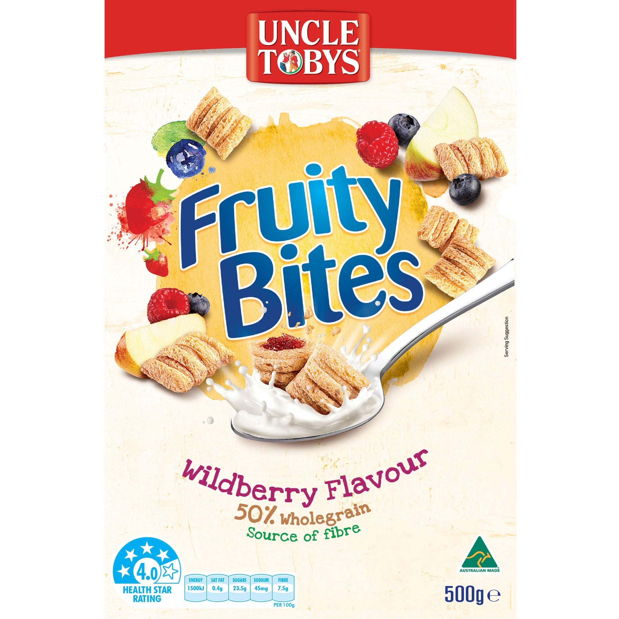 Uncle Tobys Fruity Bites Wildberry 500g
