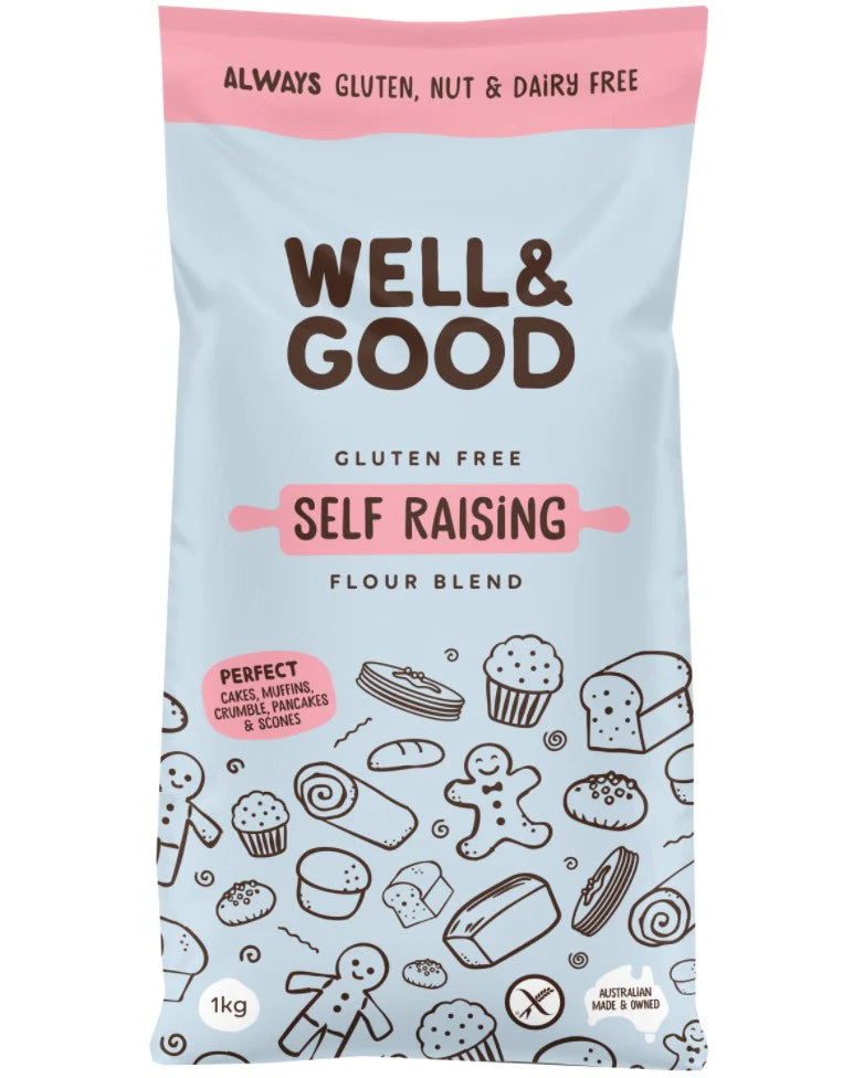 Well & Good Self Raising Flour 1kg