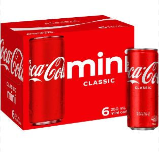 Coca Cola Mini Can 6 x 250ml