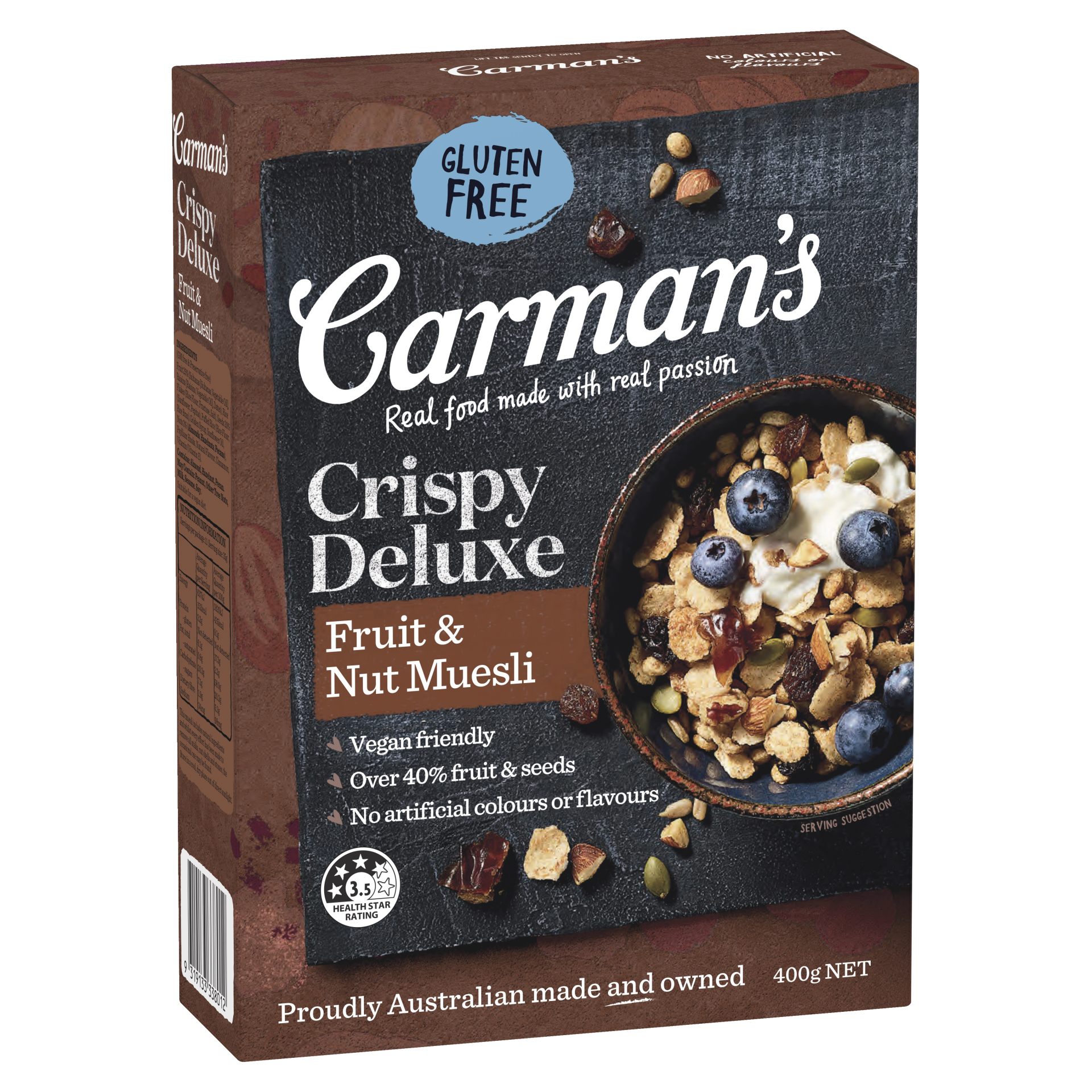 Carman's Deluxe Fruit Muesli Gluten Free 400g