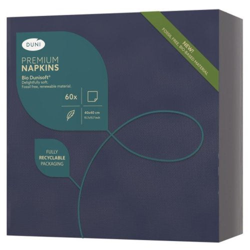 Napkins Dunisoft 40cm Blue 60pk