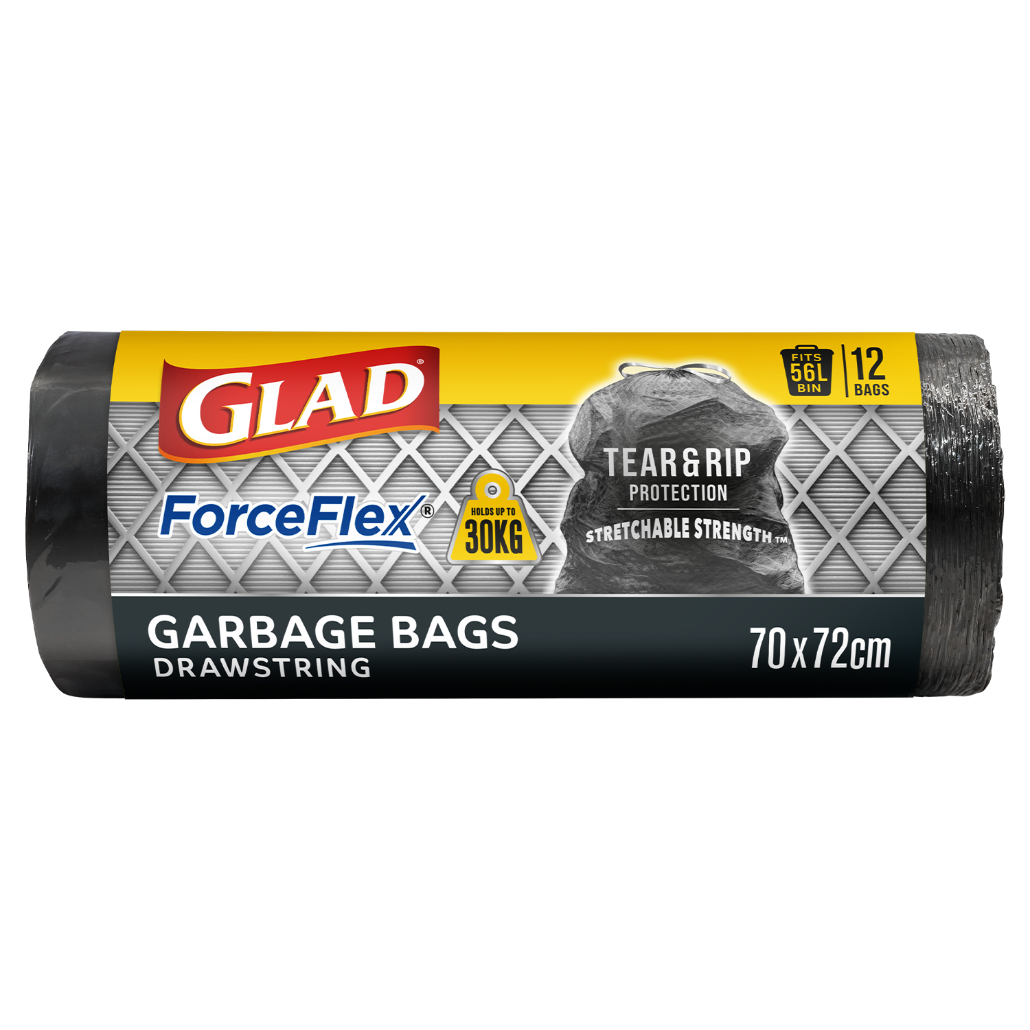Glad Garbage Bags Force Flex 12pk