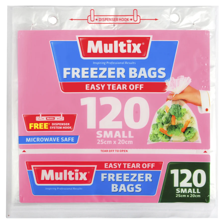 Multix Freezer Bags Tear Off Small 120pk