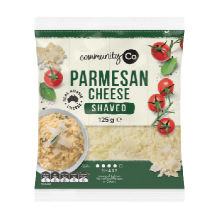 Community Co Parmesan Cheese Shaved 125g
