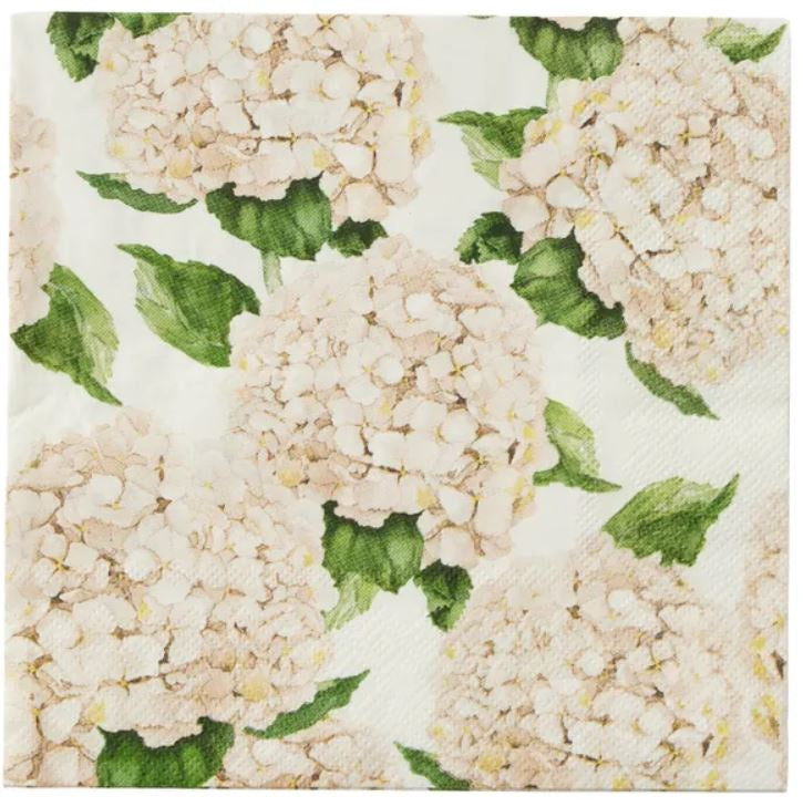 Assemble Hydrangea Ivory Lunch Napkins 20pk