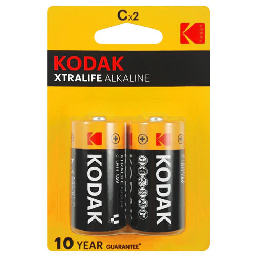 Kodak Batteries Xtralife Alkaline C 2pk