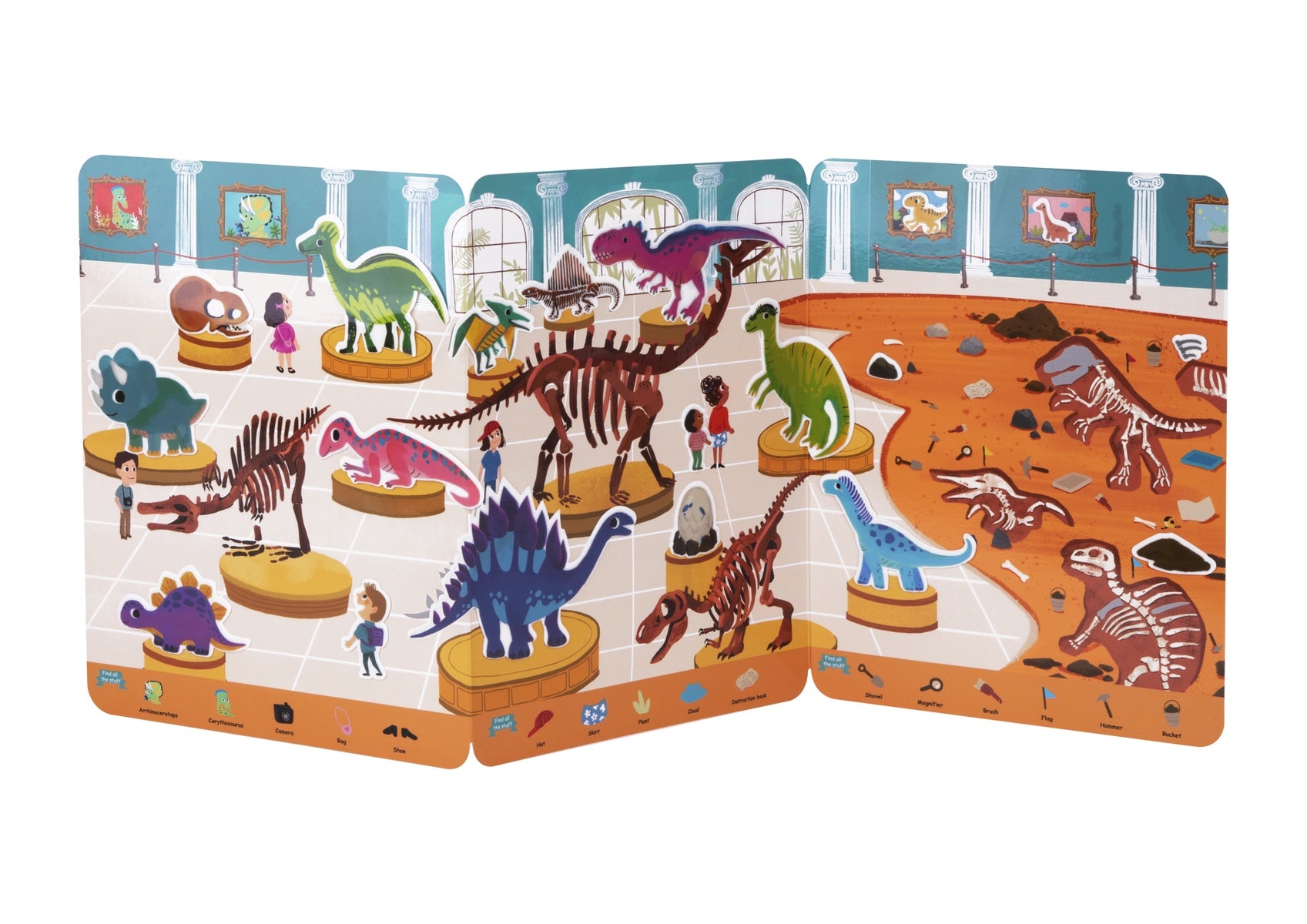 Silicone Sticker Book - Dinosaur