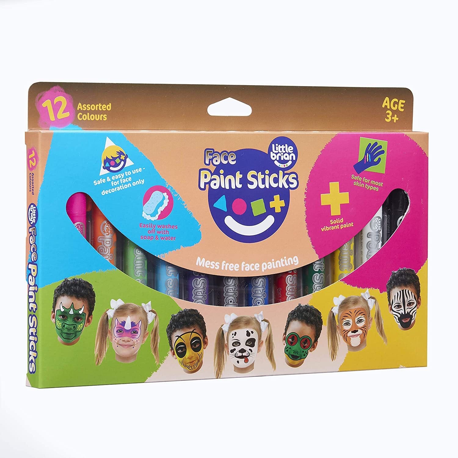 Little Brian Face Paint Sticks 12pk