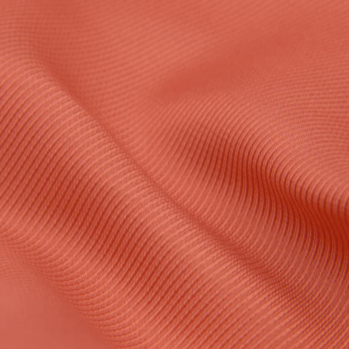 Melon 90cm Ribbed Silk Scarf