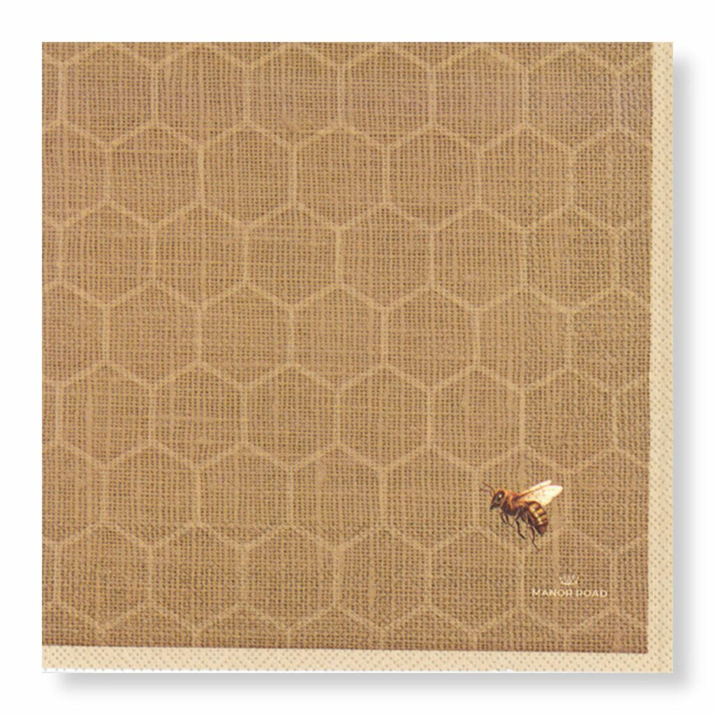 Manor Road Linen Honeycomb Dinner Napkins 20pk