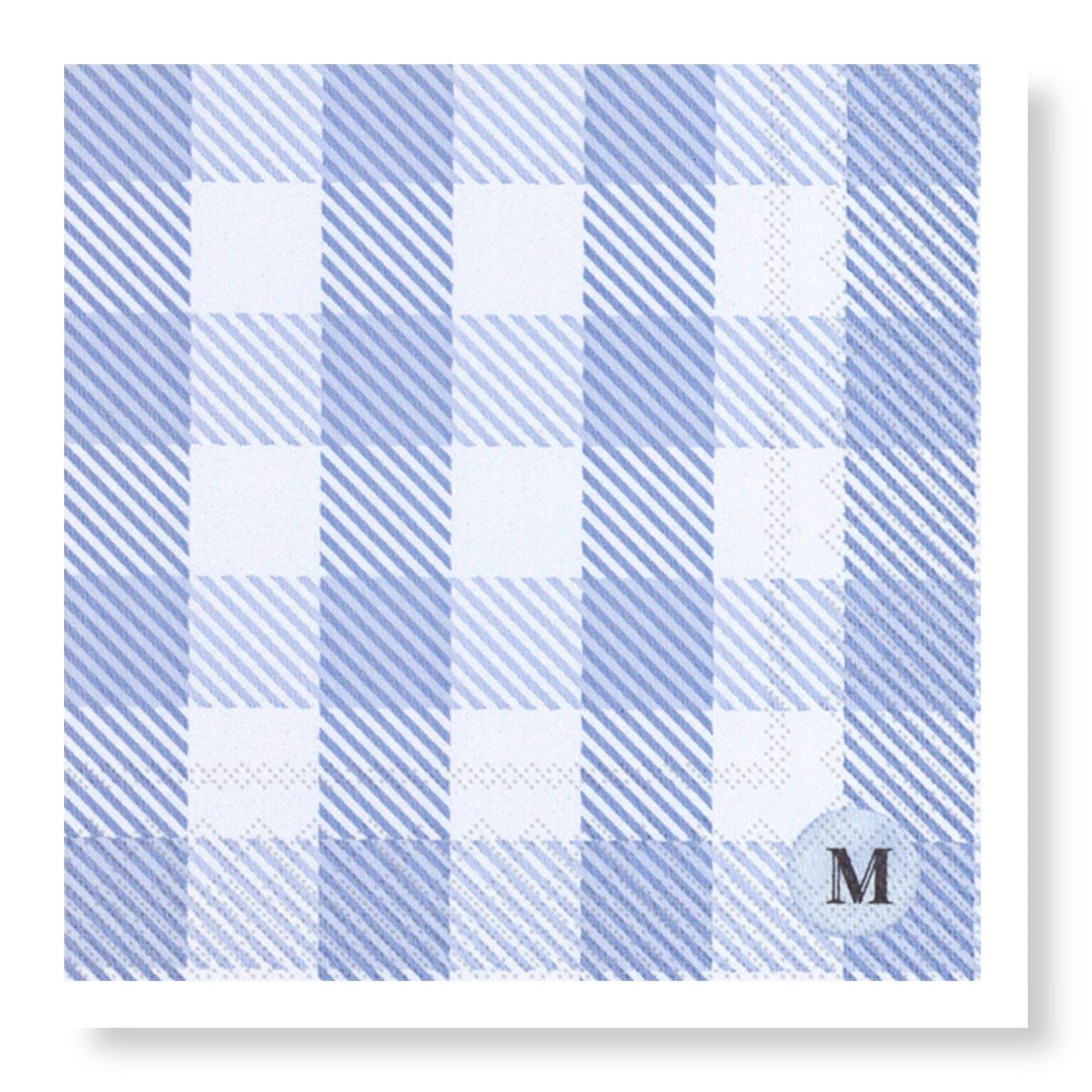 Manor Road Candy Gingham Lilac Cocktail Napkins 20pk