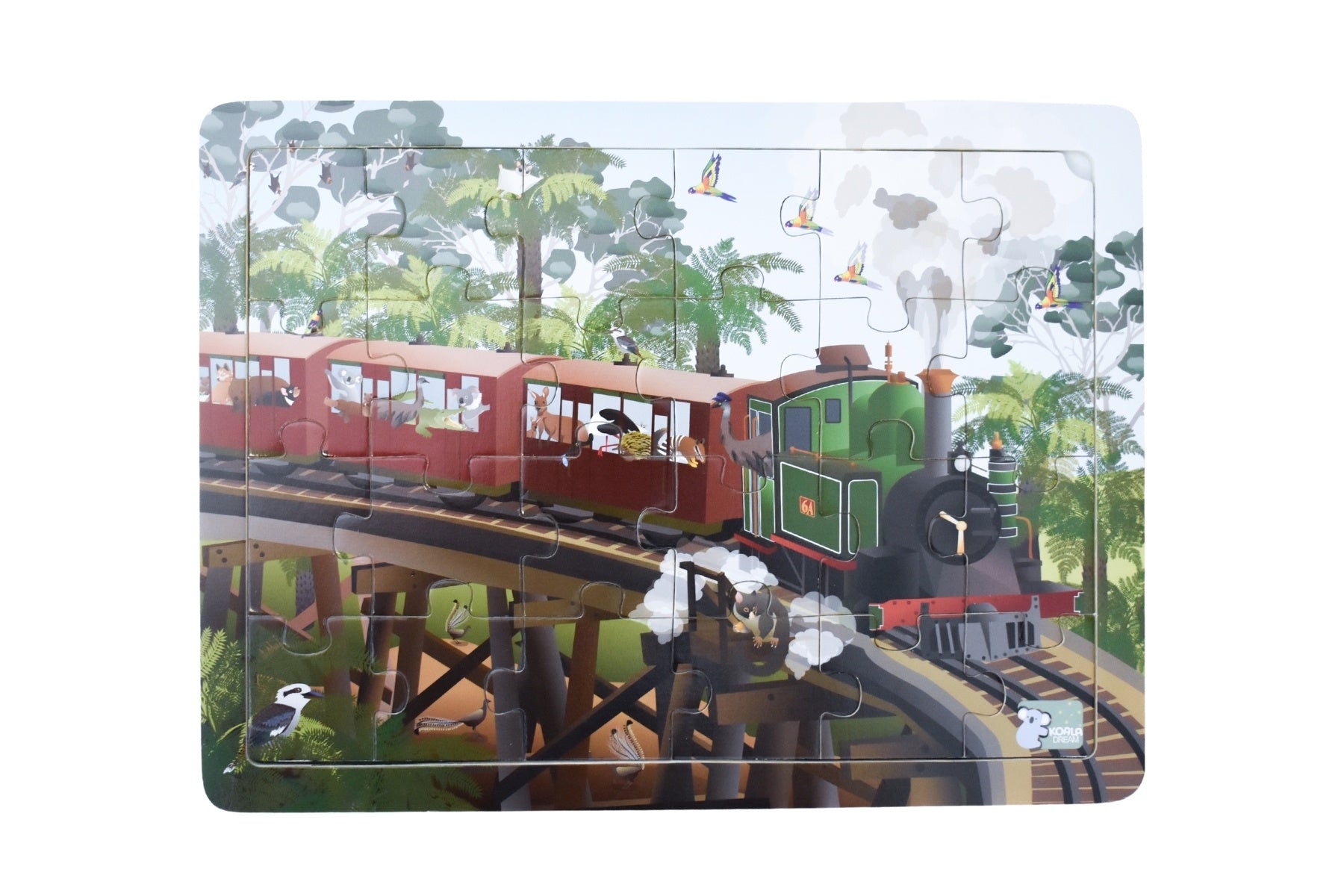 All Aboard Aus Wooden Jigsaw Puzzle
