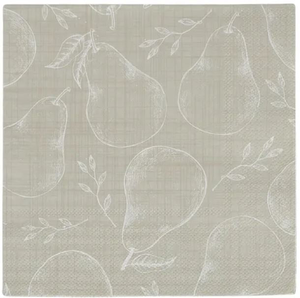 Assemble Pear Natural  Lunch Napkins 20pk