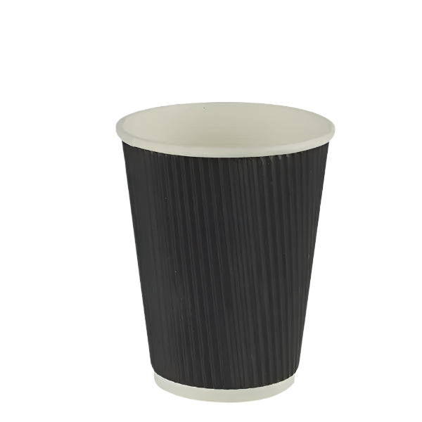 Coffee Cup Triple Wall 12oz Charcoal 25pk