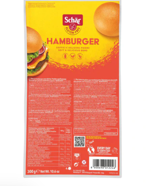 Schar Hamburger Rolls 300gm