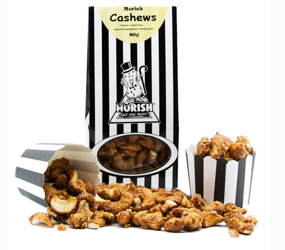 Morish Nuts - Caramel Coated Cashews 80g
