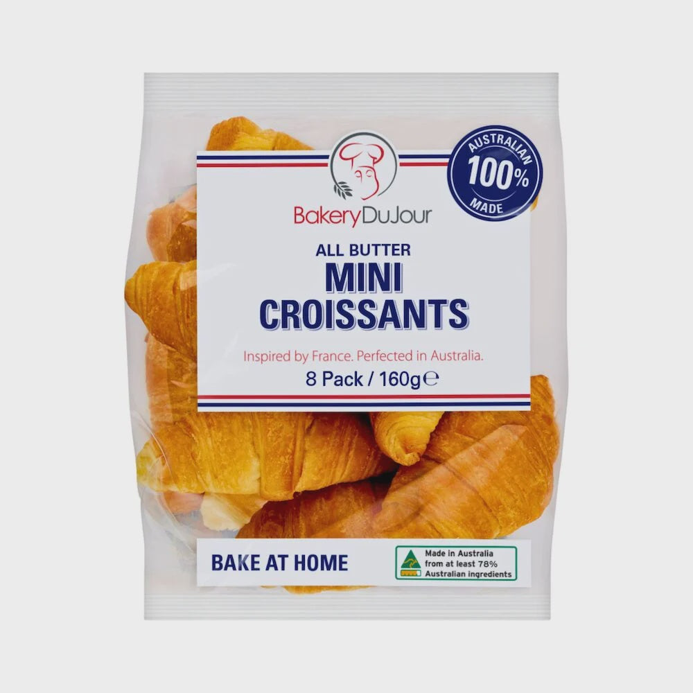 Bakery Du Jour Mini Croissants 8pk 160g