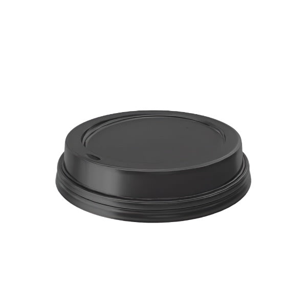 Coffee Cup Lid Black to Suit 8oz Premium Coffee Cups 50pk
