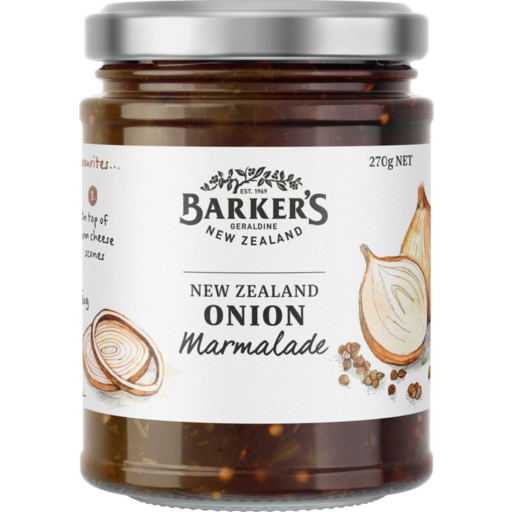Barker's New Zealand Onion Marmalade 270g
