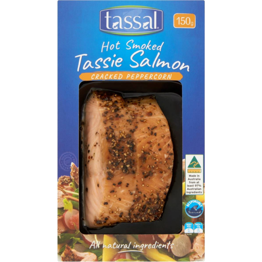 Tassal Hot Smoked Tassie Salmon Cracked Peppercorn