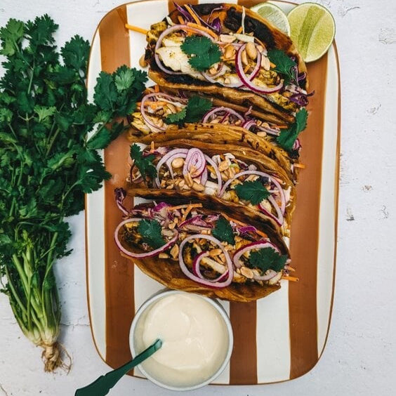 Satay Chicken Hawker Rolls - Serves 4