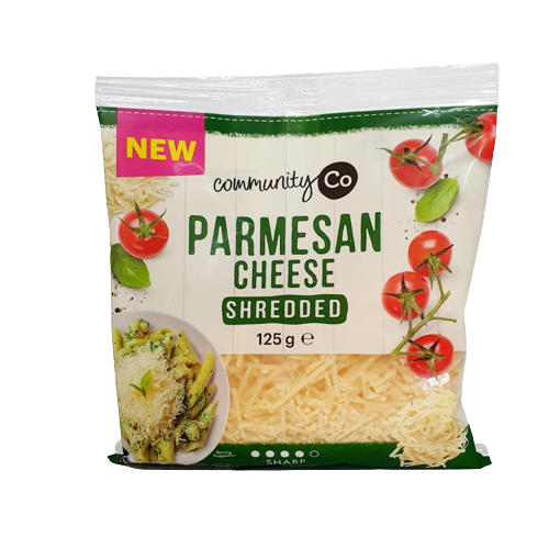 Community Co Parmesan Cheese Shredded 125g