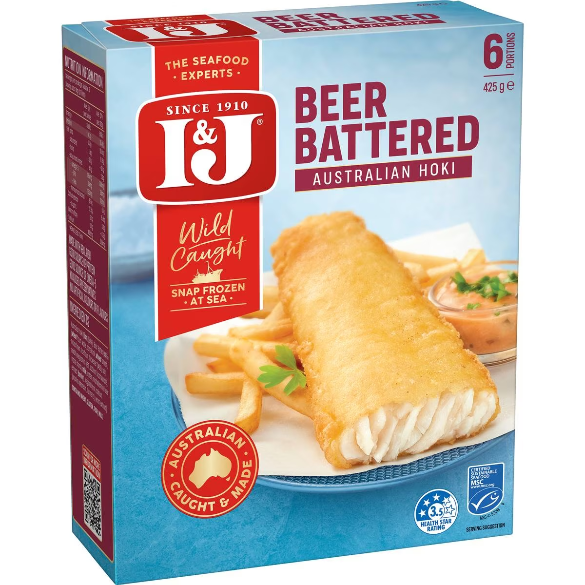 I & J Beer Batter Fish Fillets 1kg