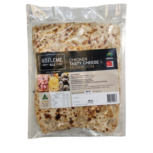 Chicken, Mushroom & Cheese Gozleme