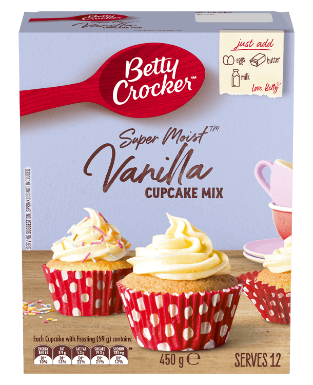Betty Crocker Vanilla Cupcake Mix 370g