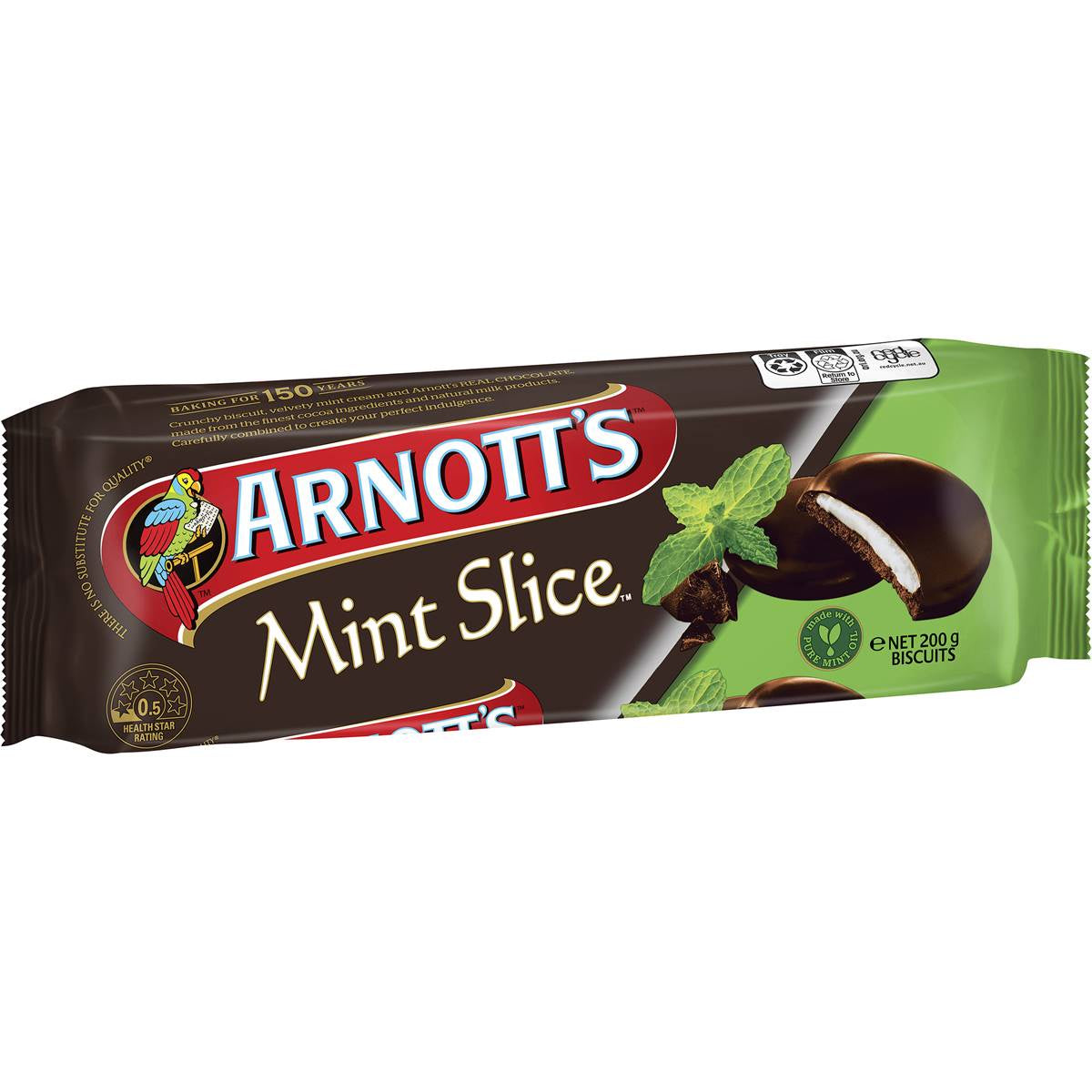 Arnott's Mint Slice Biscuits 200g