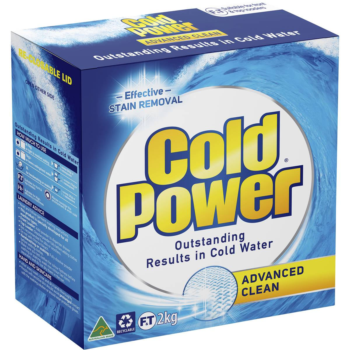 Cold Power Laundry Powder Advance Clean 2kg