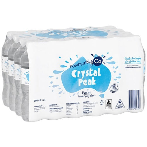 Community Co  Spring Water 600ml 24pk