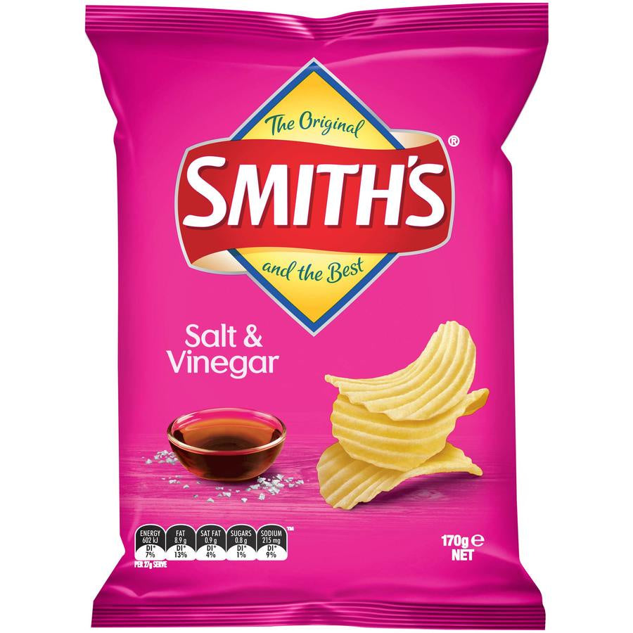 Smiths Salt & Vinegar Crinkle Chips 170g