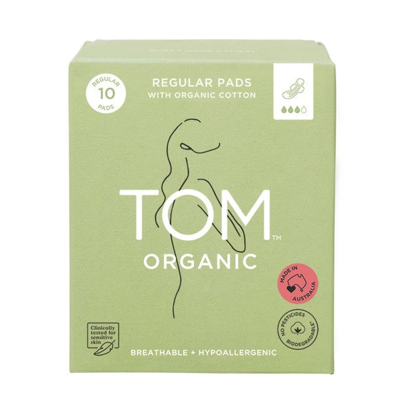 TOM Organic Regular Pads 10pk